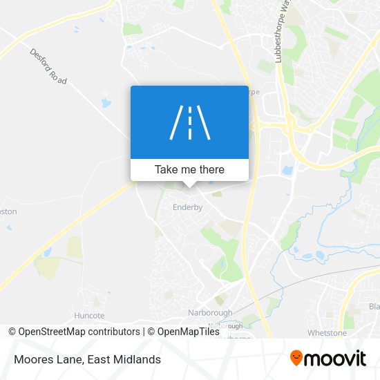 Moores Lane map