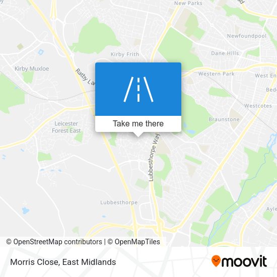 Morris Close map