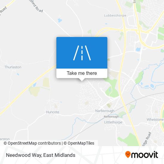 Needwood Way map