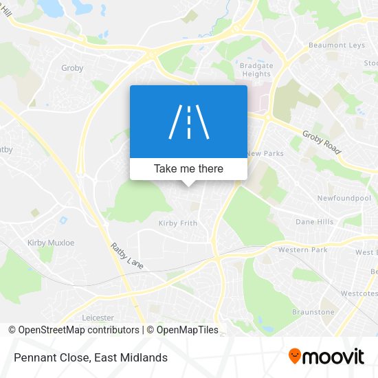 Pennant Close map