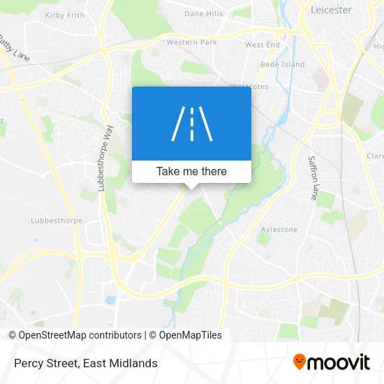 Percy Street map