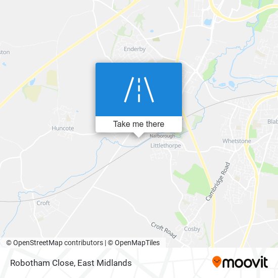 Robotham Close map