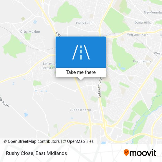Rushy Close map