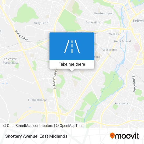 Shottery Avenue map