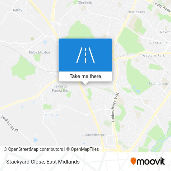 Stackyard Close map