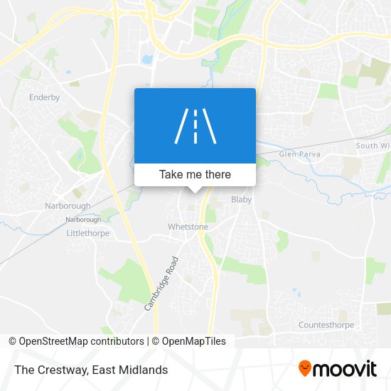 The Crestway map
