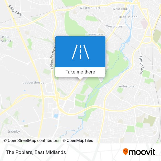 The Poplars map