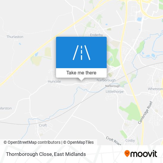 Thornborough Close map
