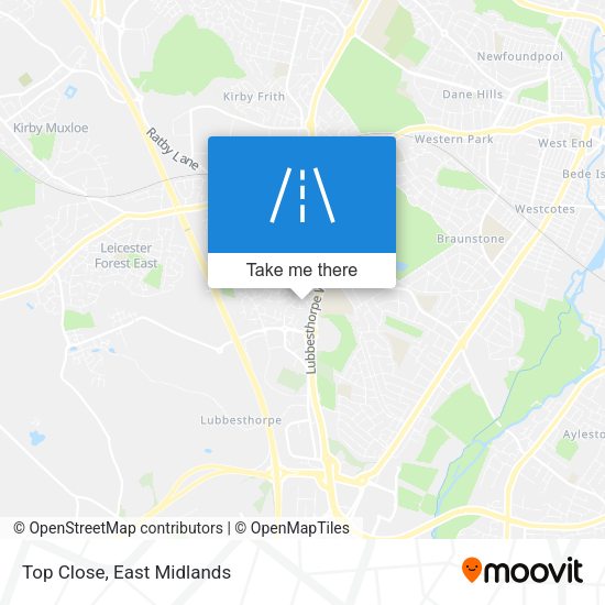Top Close map