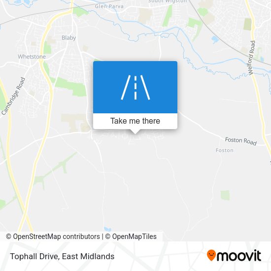 Tophall Drive map