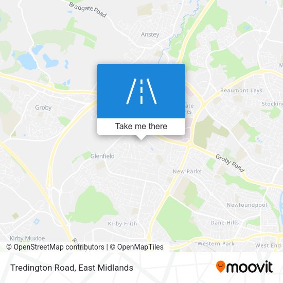 Tredington Road map