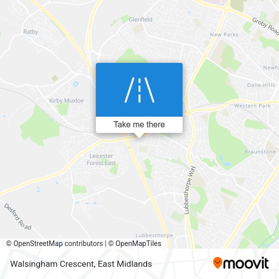 Walsingham Crescent map