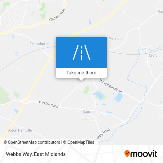Webbs Way map