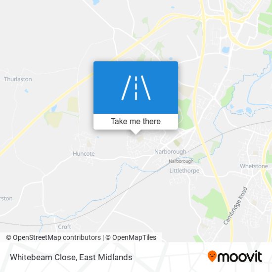 Whitebeam Close map