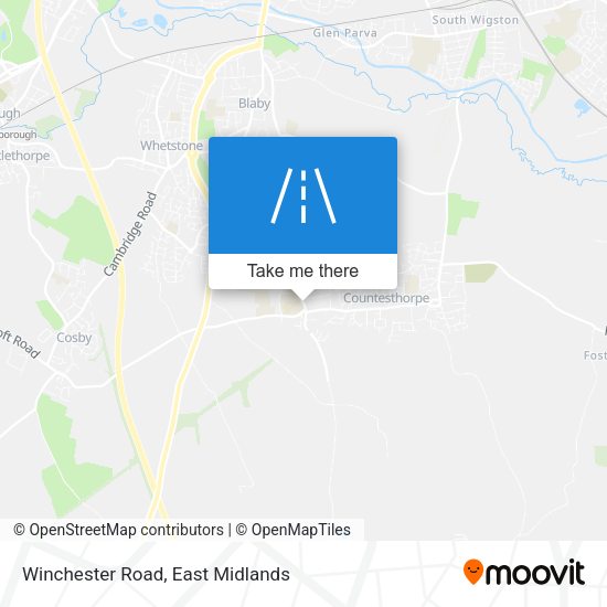 Winchester Road map