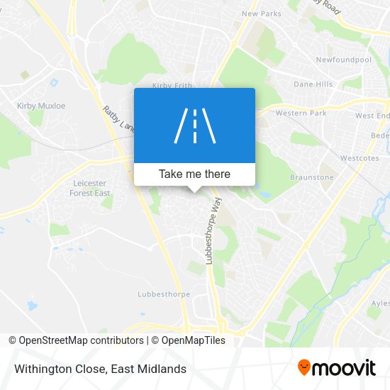 Withington Close map