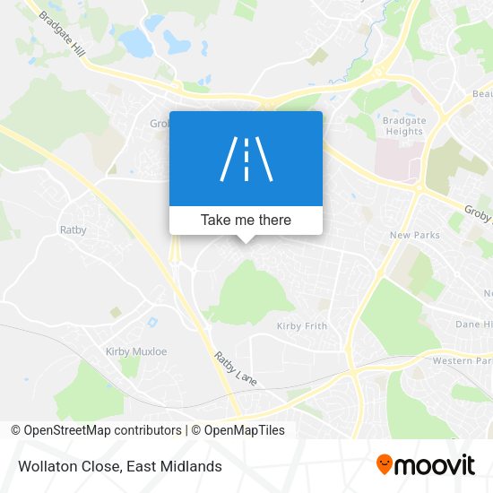 Wollaton Close map