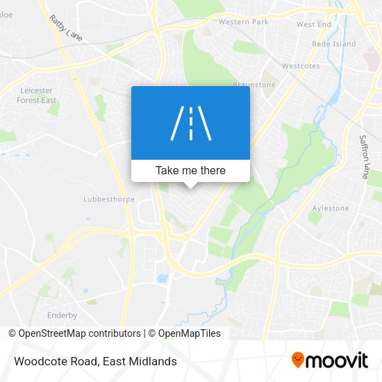 Woodcote Road map