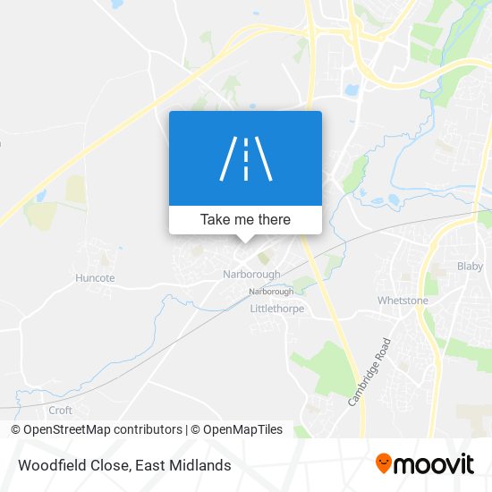 Woodfield Close map