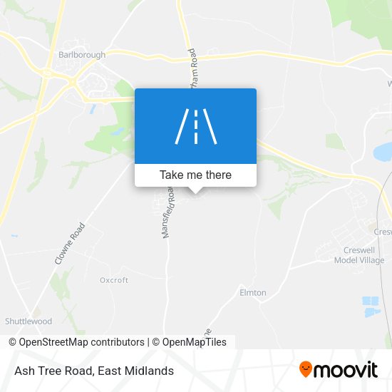 Ash Tree Road map