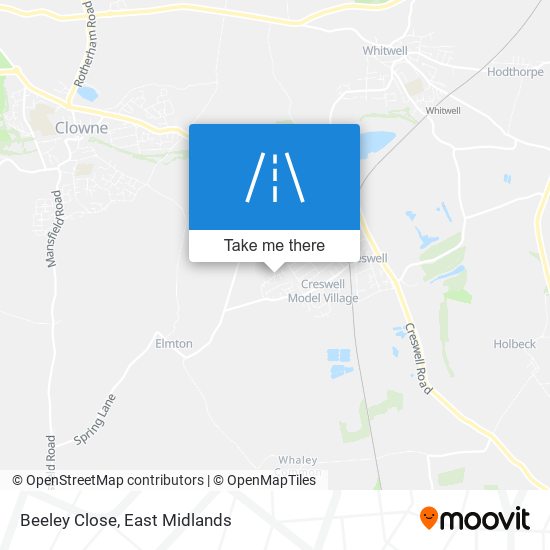 Beeley Close map