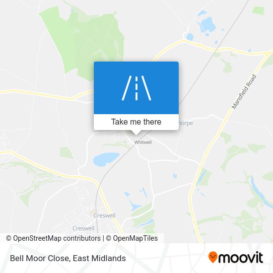 Bell Moor Close map