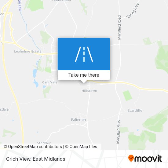Crich View map