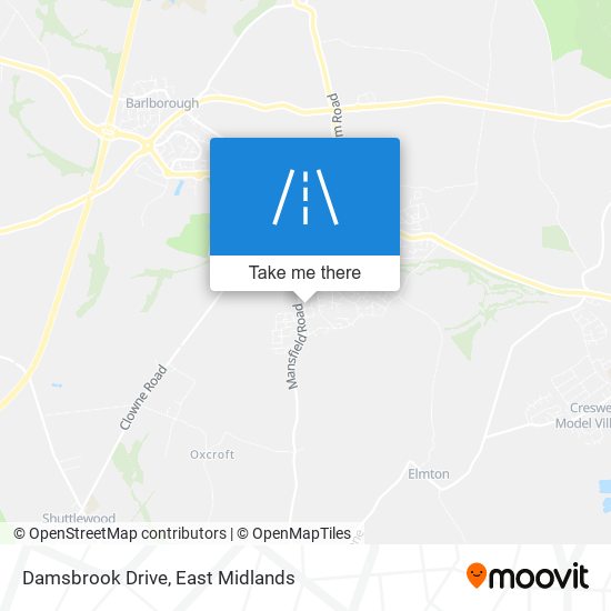 Damsbrook Drive map