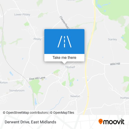 Derwent Drive map