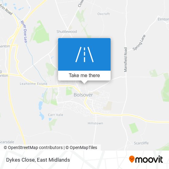 Dykes Close map