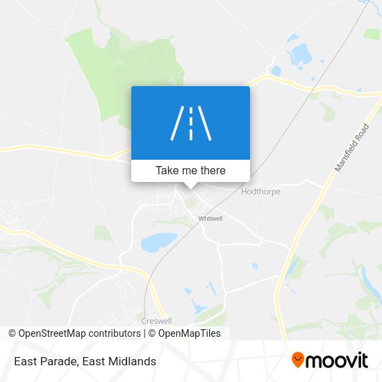 East Parade map