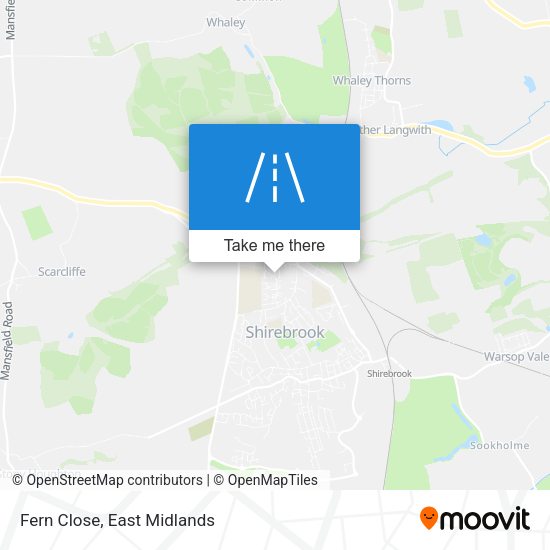 Fern Close map