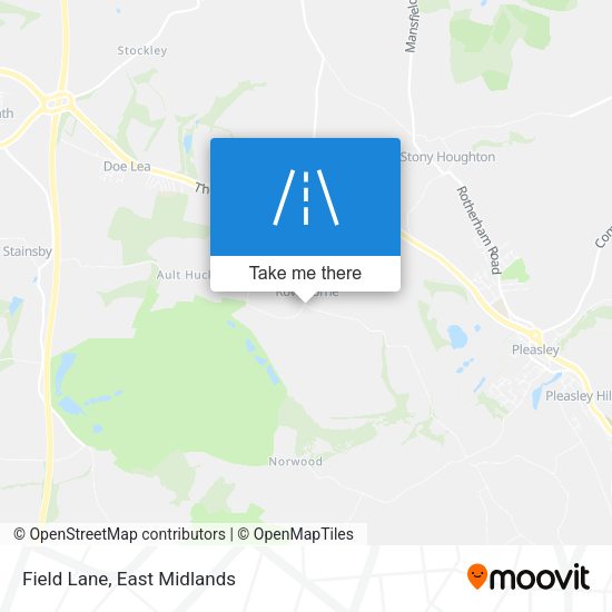 Field Lane map