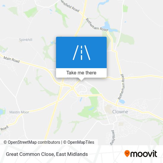 Great Common Close map
