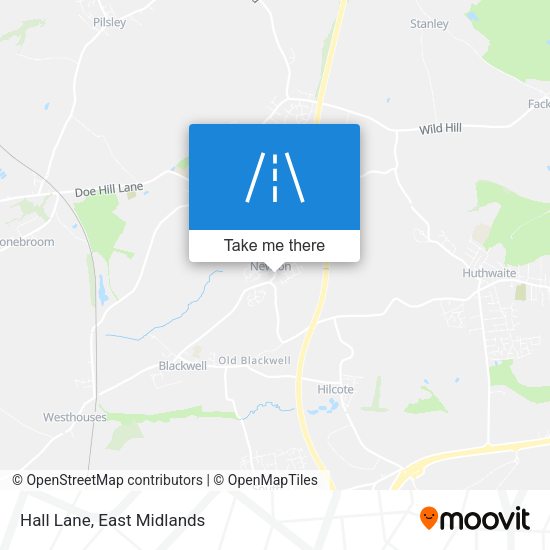 Hall Lane map