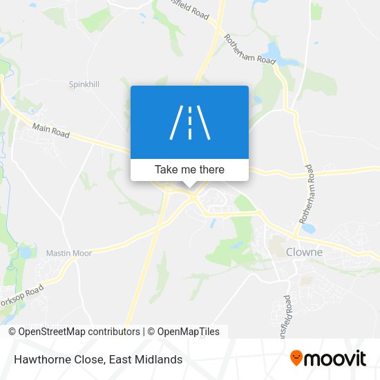 Hawthorne Close map