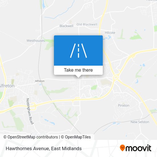 Hawthornes Avenue map