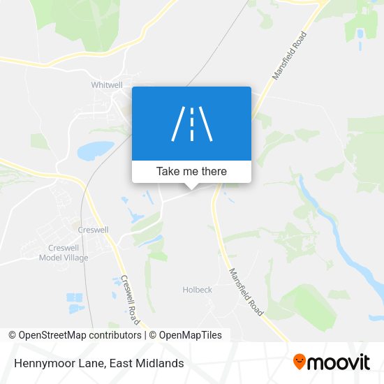 Hennymoor Lane map
