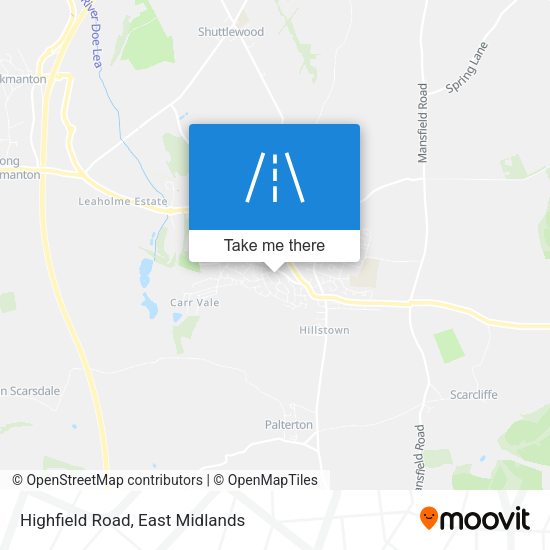 Highfield Road map