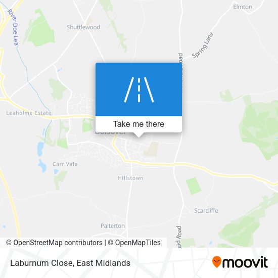 Laburnum Close map