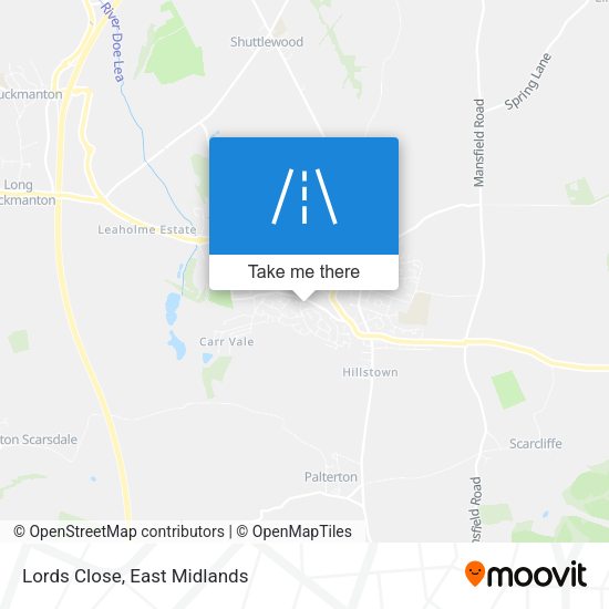 Lords Close map