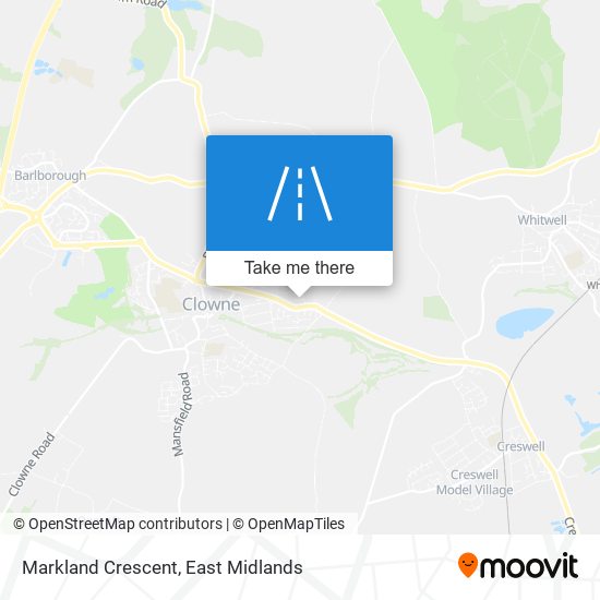 Markland Crescent map