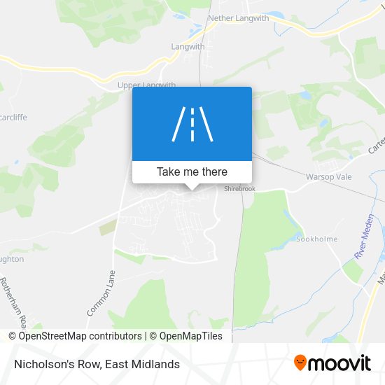 Nicholson's Row map