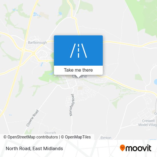 North Road map