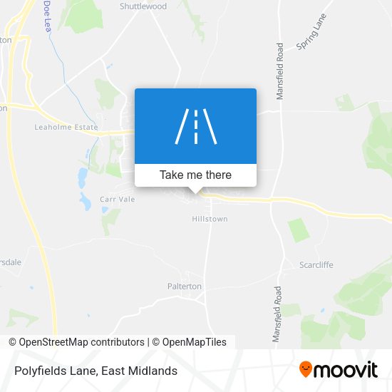 Polyfields Lane map