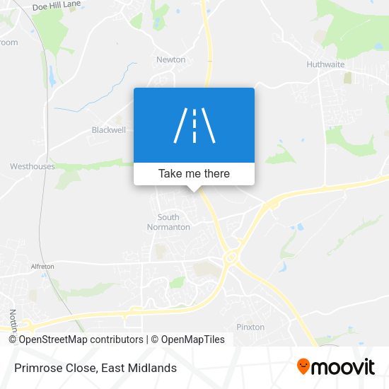 Primrose Close map
