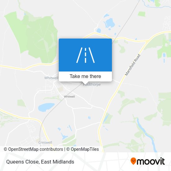 Queens Close map