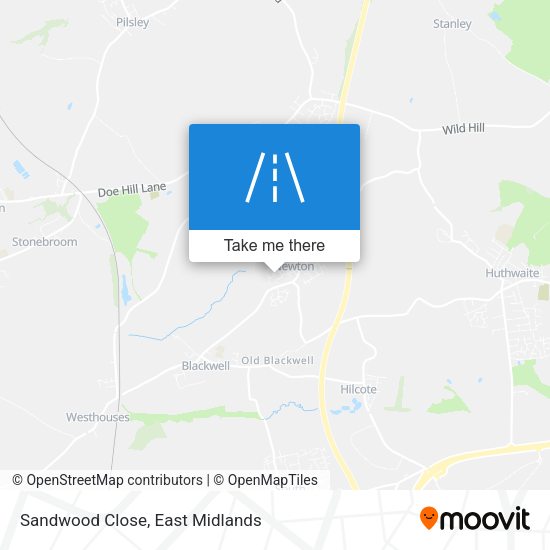 Sandwood Close map