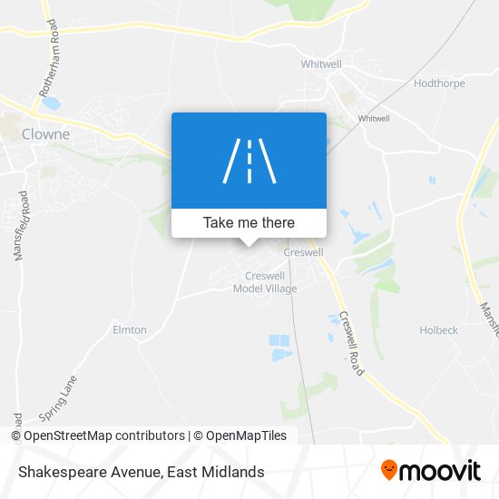 Shakespeare Avenue map