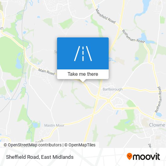 Sheffield Road map